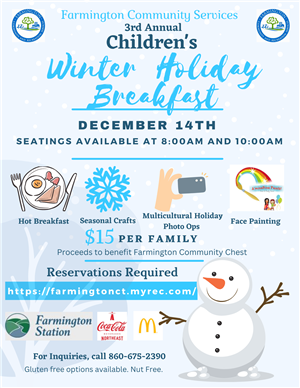 Children's Winter Holiday Breakfast